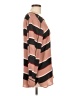 Ann Taylor LOFT Outlet 100% Polyester Stripes Brown Long Sleeve Blouse Size L - photo 4