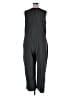 Athleta Solid Black Green Jumpsuit Size 1X - photo 2