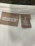 Chico's 100% Polyester White 3/4 Sleeve Blouse Size XL - photo 6