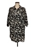 Assorted Brands Black 3/4 Sleeve Button-Down Shirt Size M (estimated) - photo 1