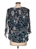 DressBarn 100% Polyester Blue 3/4 Sleeve Blouse Size L - photo 2