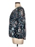 DressBarn 100% Polyester Blue 3/4 Sleeve Blouse Size L - photo 5