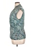 Chaus Animal Print Blue Sleeveless Blouse Size XL - photo 5
