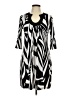 En Focus Studio Graphic Black Casual Dress Size 10 - photo 1