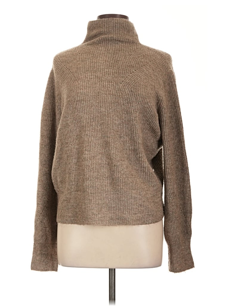 Pre-owned Max Studio Turtleneck Sweater In Tan