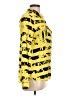 Splendid 100% Rayon Animal Print Yellow Long Sleeve Button-Down Shirt Size L - photo 4