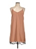 River Island 100% Polyester Tan Casual Dress Size 10 - photo 1