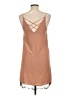River Island 100% Polyester Tan Casual Dress Size 10 - photo 2