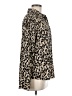 Halogen 100% Polyester Animal Print Ivory Long Sleeve Blouse Size M - photo 4