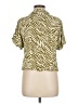 Rose + Olive 100% Rayon Animal Print Green Short Sleeve Blouse Size M - photo 2