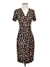 Anne Klein Animal Print Brown Cocktail Dress Size 4 - photo 1