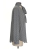 Ann Taylor 100% Polyester Gray Long Sleeve Blouse Size S - photo 4