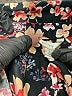 C established 1946 100% Cotton Floral Black Long Sleeve Blouse Size L - photo 7