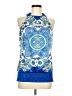 Studio Y 100% Polyester Blue Sleeveless Blouse Size M - photo 1