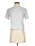 Athleta 100% Cotton Metallic Silver Short Sleeve T-Shirt Size XXS - photo 1