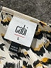 CAbi 100% Polyester Animal Print Ivory Long Sleeve Blouse Size L - photo 7