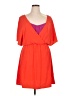 MSK 100% Polyester Color Block Orange Casual Dress Size XL - photo 1