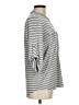 Calvin Klein Stripes Gray 3/4 Sleeve Blouse Size M - photo 4