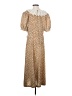 Assorted Brands Paisley Tan Casual Dress Size S (estimated) - photo 2