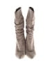Marc Fisher LTD 100% Leather Gray Tan Boots Size 7 1/2 - photo 2