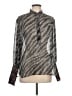 Rag & Bone 100% Silk Animal Print Gray Black Long Sleeve Silk Top Size L (estimated) - photo 1