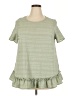 Emery Rose Green Short Sleeve Top Size 3X - photo 1