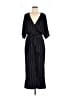 Paige 100% Rayon Stripes Black Jumpsuit Size M - photo 1