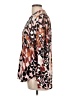 Hope & Harlow 100% Polyester Animal Print Brown Long Sleeve Blouse Size L - photo 5