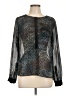 Rebecca Taylor 100% Polyester Silver Long Sleeve Blouse Size 10 - photo 1