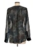 Rebecca Taylor 100% Polyester Silver Long Sleeve Blouse Size 10 - photo 2
