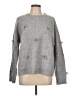 Calligraphie Gray Pullover Sweater Size L - photo 1