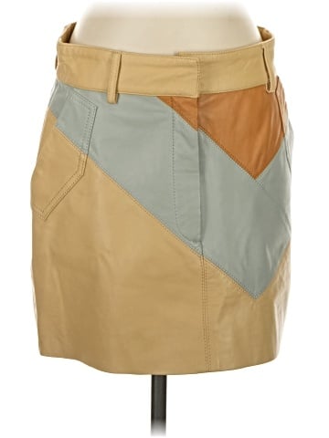 Zara Srpls Leather Skirt - front