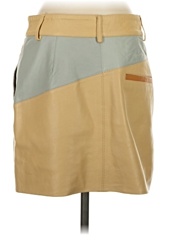 Zara Srpls Leather Skirt - back