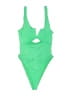 Summerful Solid Green One Piece Swimsuit Size L - photo 1