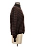 Dee Elly Checkered-gingham Brown Turtleneck Sweater Size XS - photo 4