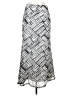 Andria Lieu Chevron-herringbone Silver Casual Skirt Size S - photo 1