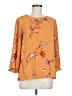 Daniel Rainn 100% Polyester Orange 3/4 Sleeve Blouse Size 8 - photo 1
