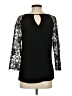 Promod 100% Viscose Black 3/4 Sleeve Top Size EU 34 / US 4 - photo 2