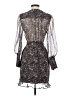 Lenny B. 100% Polyester Floral Gray Cocktail Dress Size 2 - photo 2