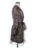 Lenny B. 100% Polyester Floral Gray Cocktail Dress Size 2 - photo 4