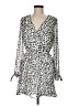 Great Jones 100% Polyester Animal Print Silver Cocktail Dress Size M - photo 1
