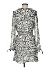 Great Jones 100% Polyester Animal Print Silver Cocktail Dress Size M - photo 2