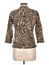 Ruby Rd. Animal Print Brown 3/4 Sleeve Blouse Size L (petite) - photo 2