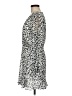 Great Jones 100% Polyester Animal Print Silver Cocktail Dress Size M - photo 5