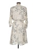 Habitual 100% Polyester Print Ivory Cocktail Dress Size Med (2) - photo 2