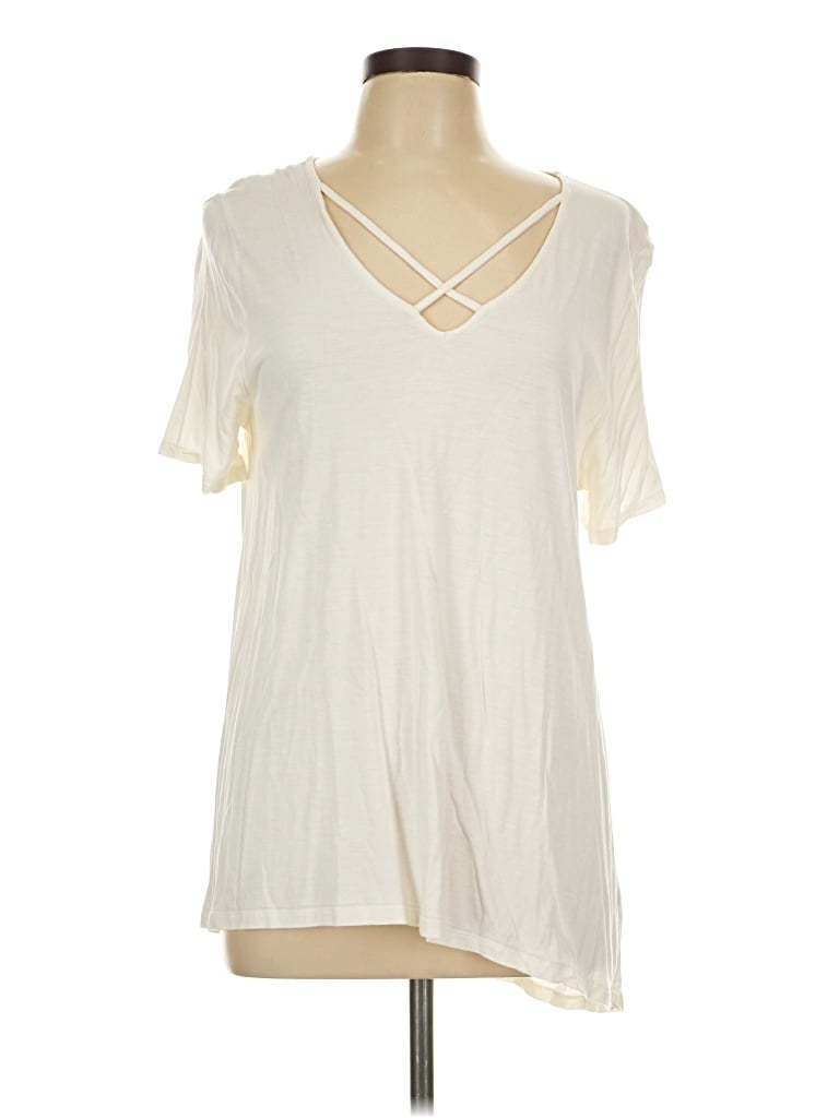 Pre-owned Old Navy Short Sleeve T-shirt In Ivory