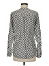 Express Stripes Silver Long Sleeve Blouse Size M - photo 2