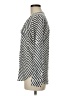 Express Stripes Silver Long Sleeve Blouse Size M - photo 5
