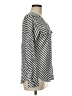Express Stripes Silver Long Sleeve Blouse Size M - photo 4