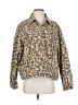 NY LAND 100% Cotton Animal Print Tan Jacket Size S - photo 1